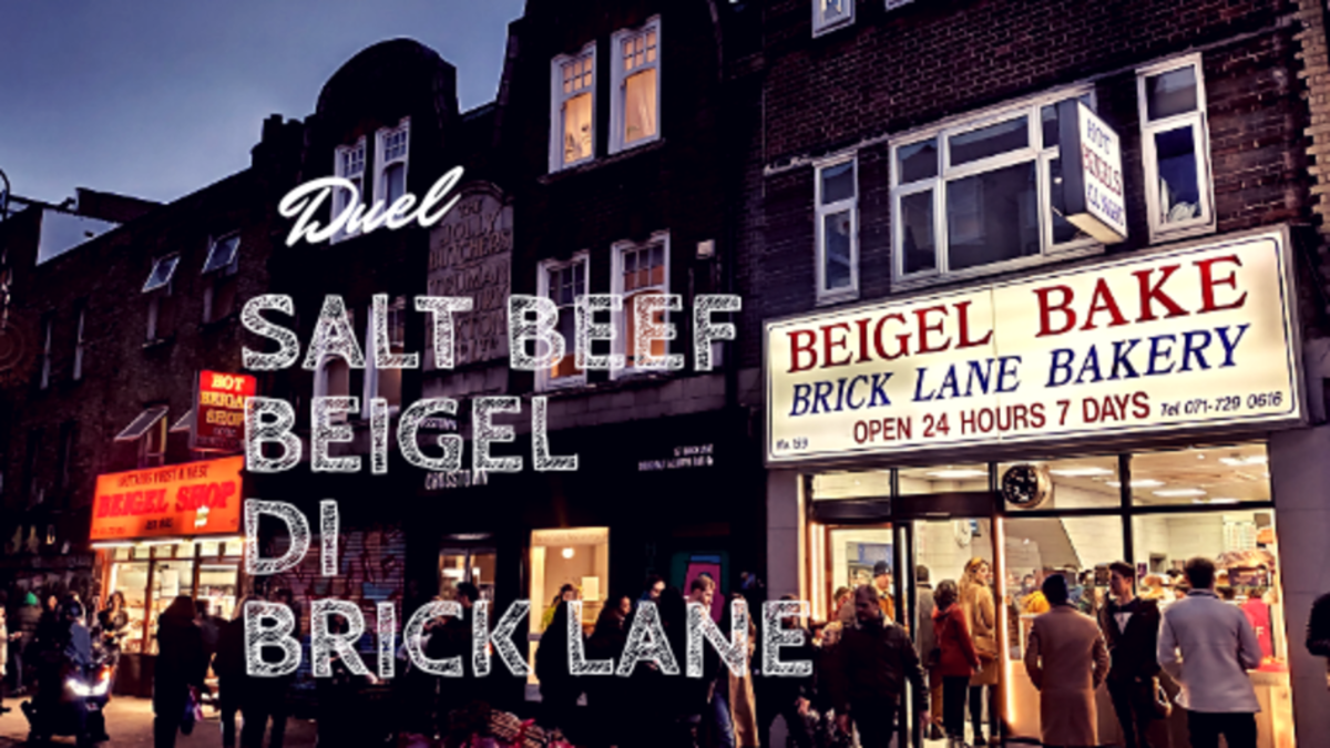 Duel Salt Beef Beigel di Brick Lane